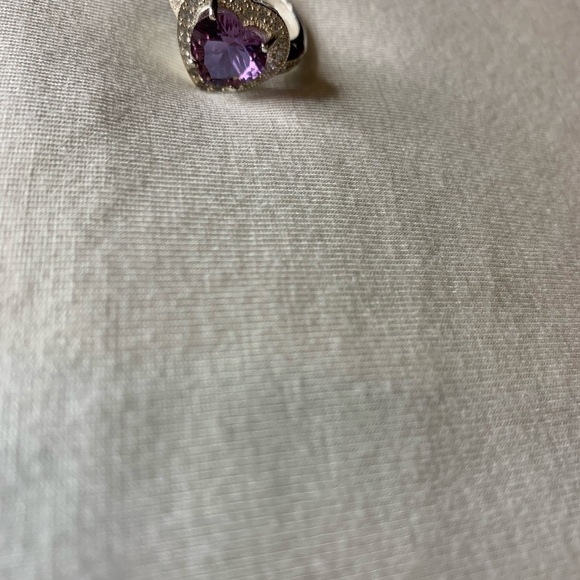 Sterling silver custom heart ring size 9 - Picture 3 of 3